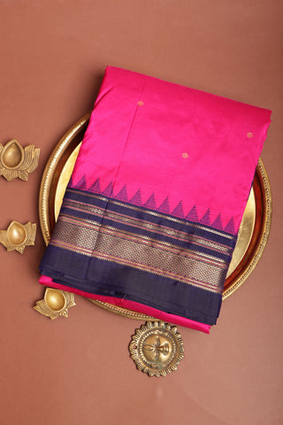 Narayanpet Silk Pink Saree