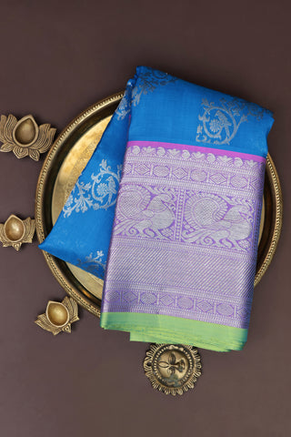 Venkatagiri Silk Royal Blue Saree