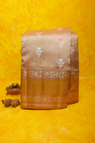 Chiniya Silk Cream Saree