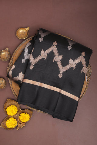 Matka Silk Black Saree