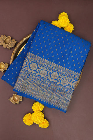 Banarasi Georgette Blue Saree