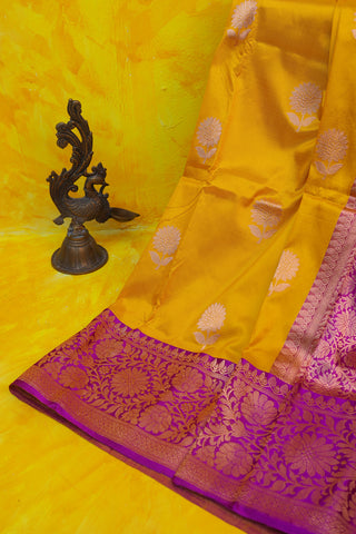 Banarasi Silk Yellow Saree