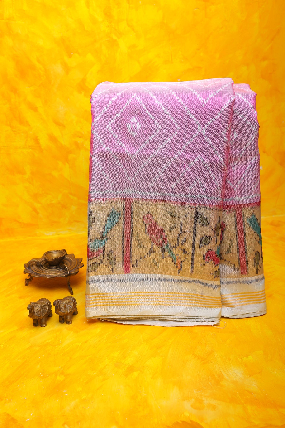 Patola Silk Pink Saree