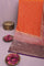 Kaddi Georgette Orange Saree