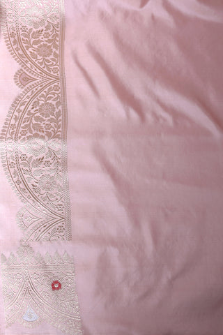 Banarasi Silk Peach Saree