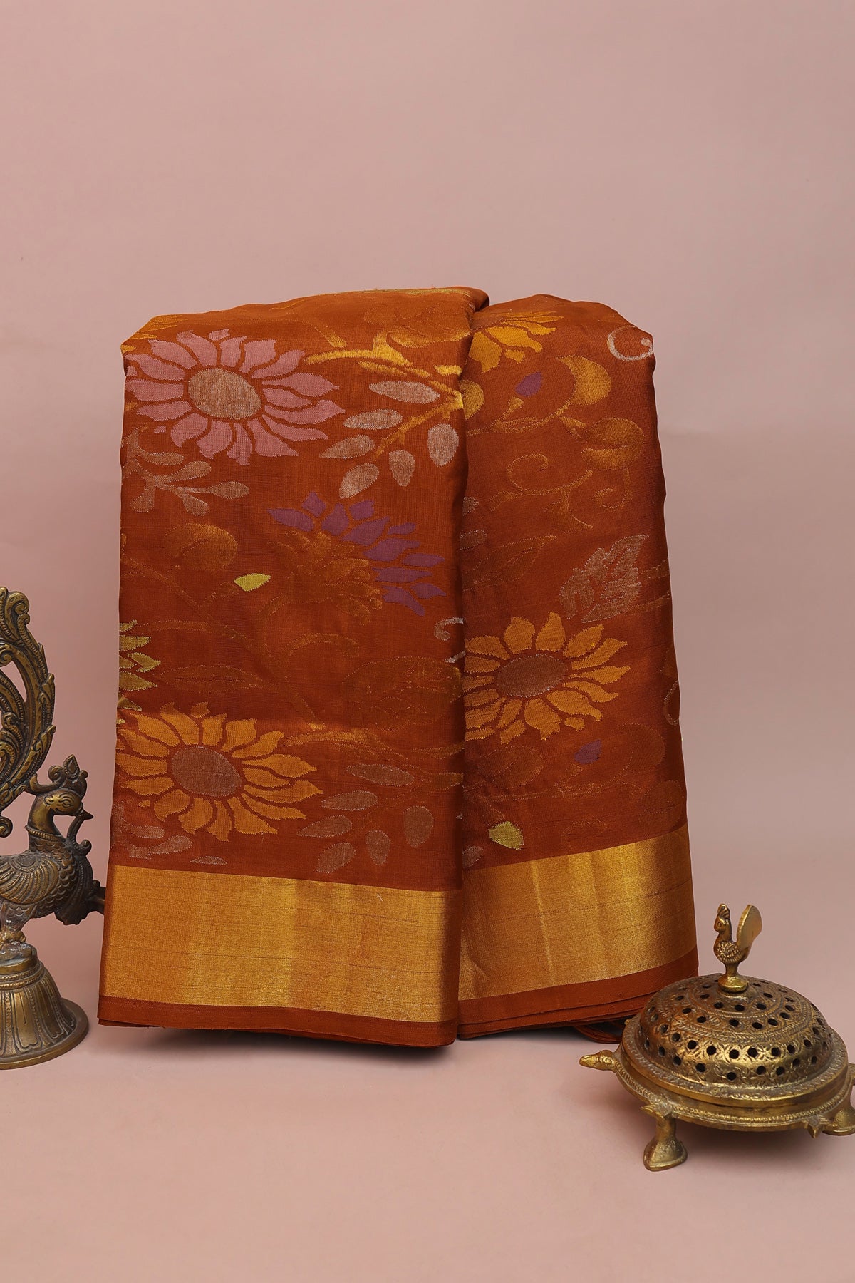 Uppada Silk Rust Saree