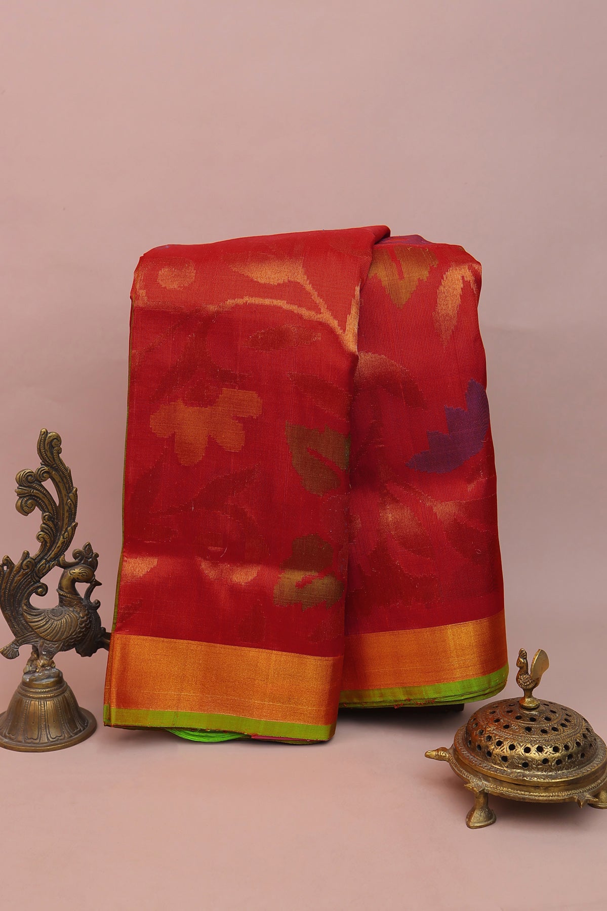 Uppada Silk Red Saree