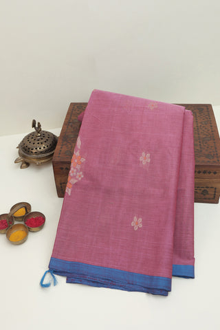 Kanchi Cotton Pink Saree