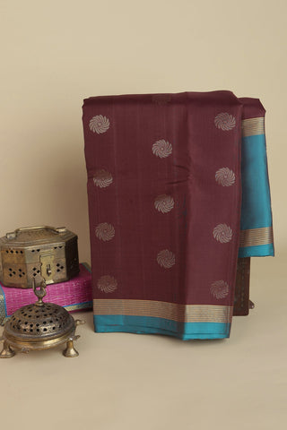 Coimbatore Silk Dark Maroon Saree