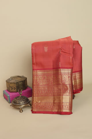 Coimbatore Silk Peach Saree