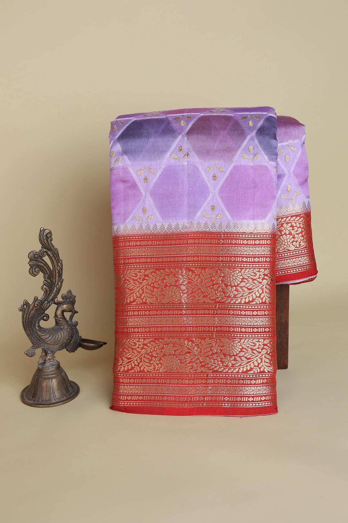 Designer Matka Silk Multicolour Saree