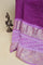 Bandhani Silk Lilac Saree