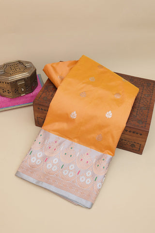 Banarasi Silk Orange Saree