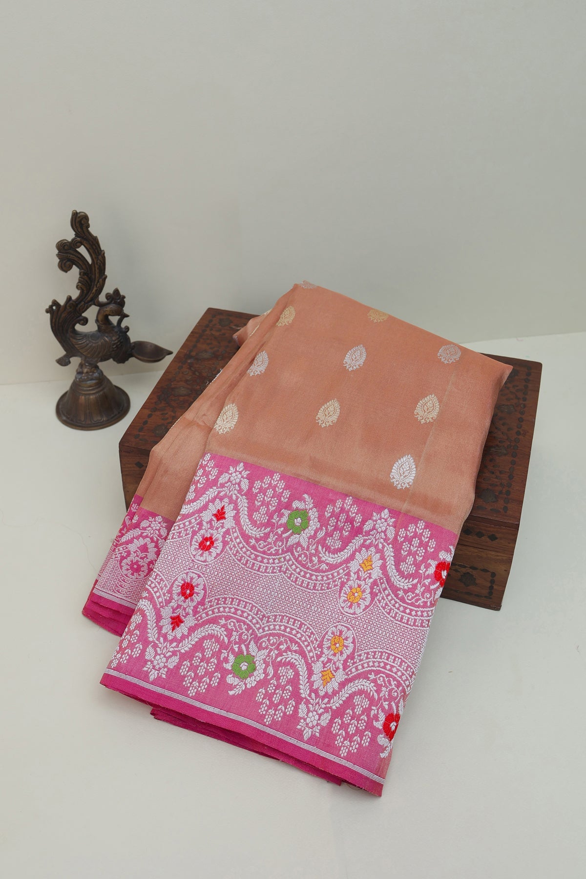 Banarasi Silk Onion Pink Saree