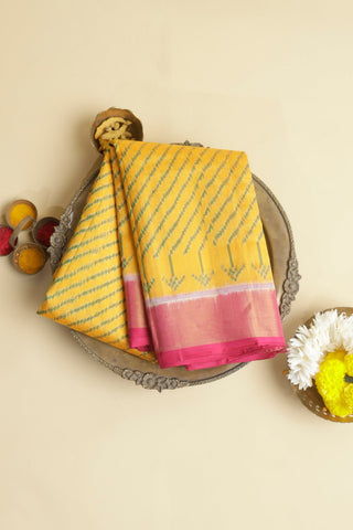 Patola Silk Yellow Saree