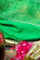 Bandhani Silk Parrot Green Saree