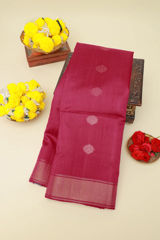 Matka Silk Pink Saree