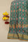 Ikat Silk Peach Saree