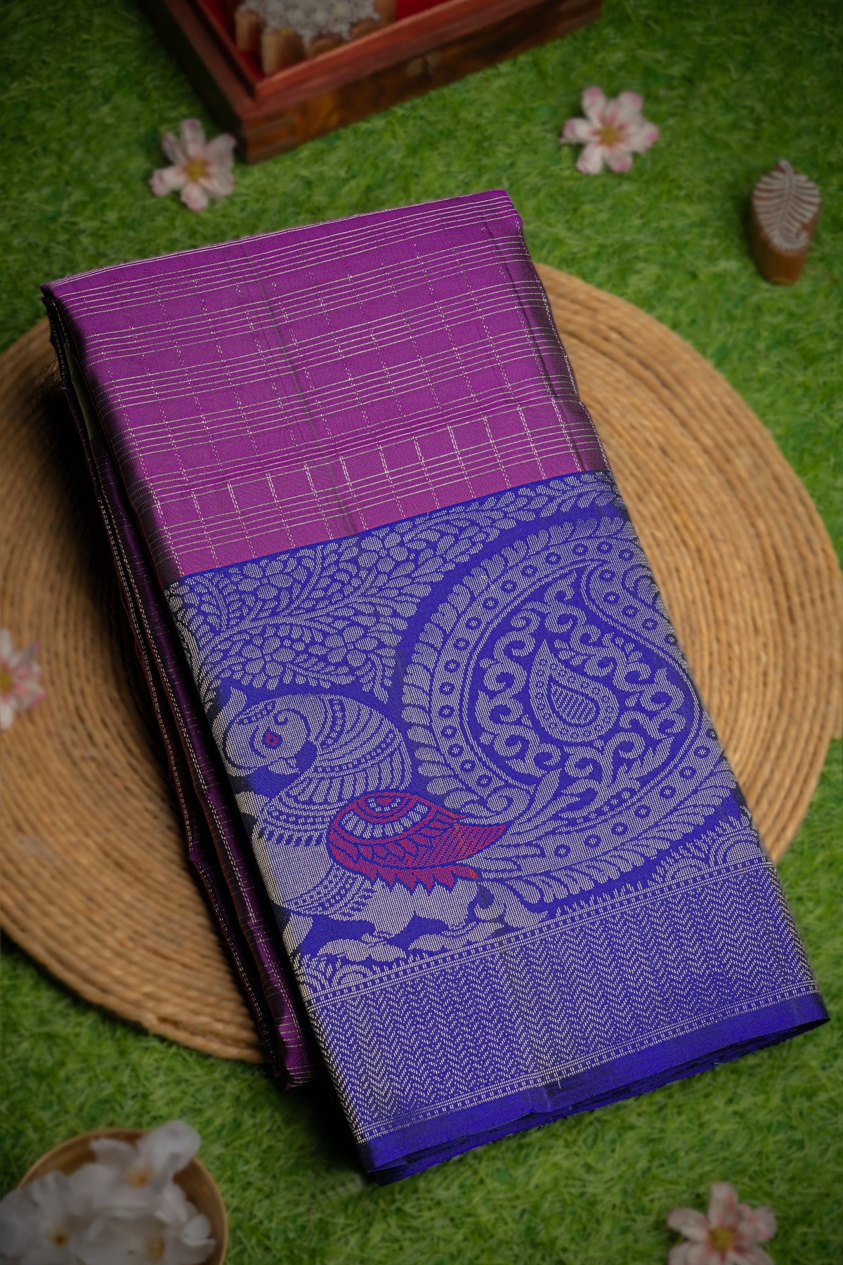 Coimbatore Soft Silk Violet Saree