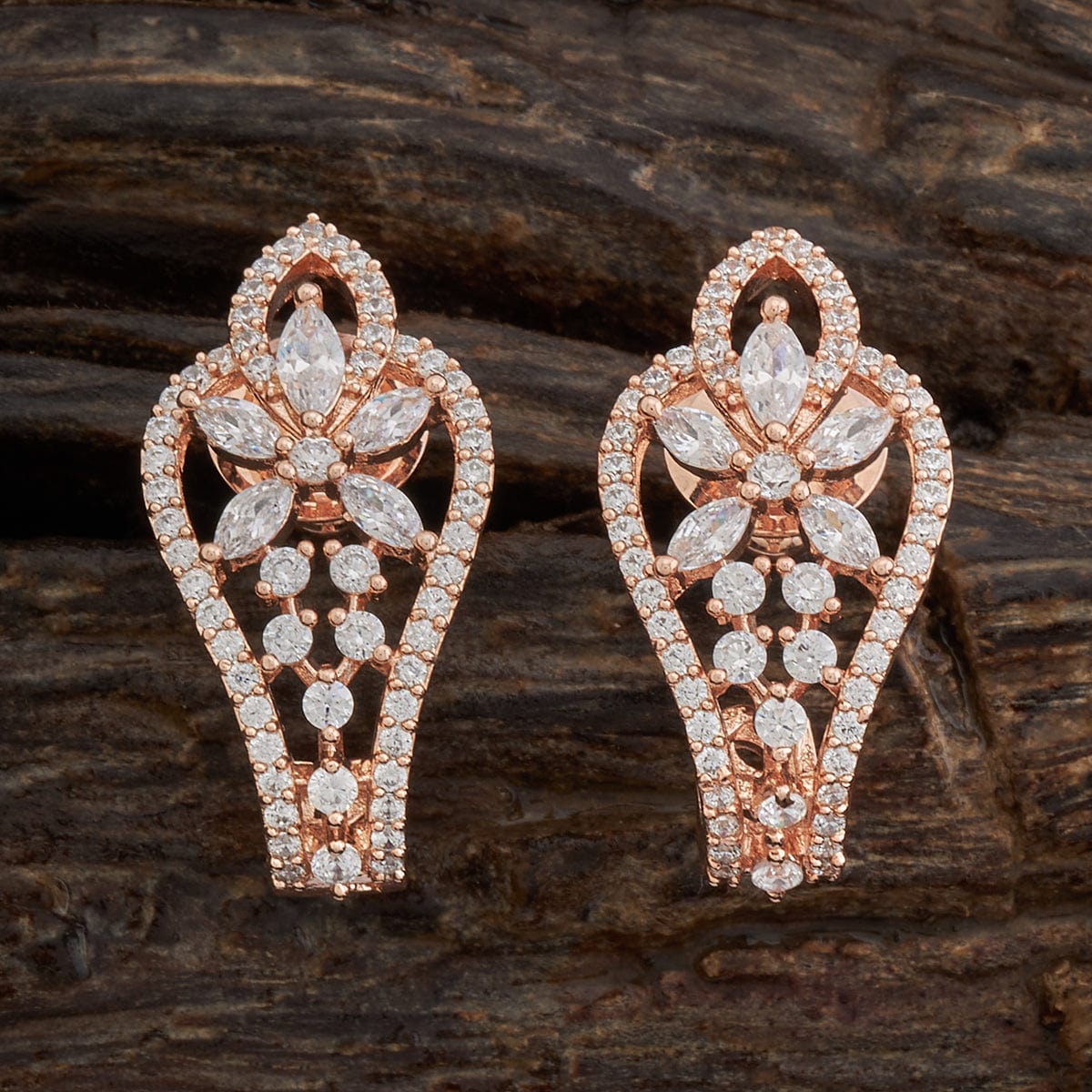 American Diamond Zircon Bali Earrings,gold Jumka, Jhumki Earrings,bali,  Indian Bollywood Stones Earrings - Etsy