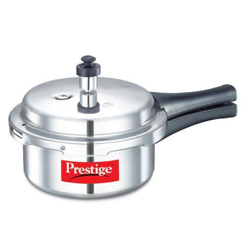 Prestige Popular Virgin Aluminium Pressure Cooker, (Silver)