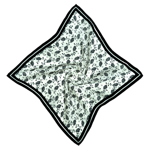 Chenille Pattern Silk Pocket Square