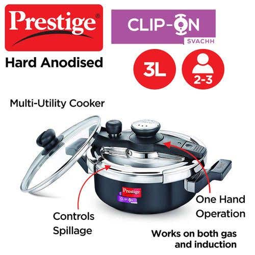 Buy Prestige Svachh Flip-on Mini Hard Anodised Spillage Control