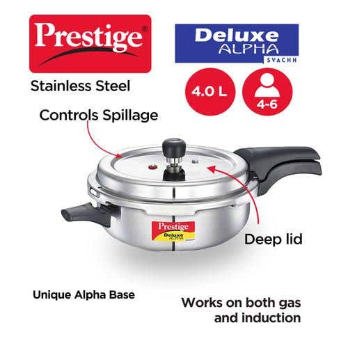 Buy Prestige Deluxe Alpha Svachh Stainless Steel Pressure Cooker
