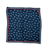 Ajrakh Paisley Pattern Silk Pocket Square