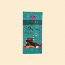 32% Cocoa Milk Chocolate With Almonds 100g