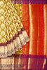 Latest Mehandi Green Buttis Warm Silk Saree With Contrast Zari Border