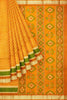 Latest Mustard Lahariya Print Silk Saree With Contrast Border