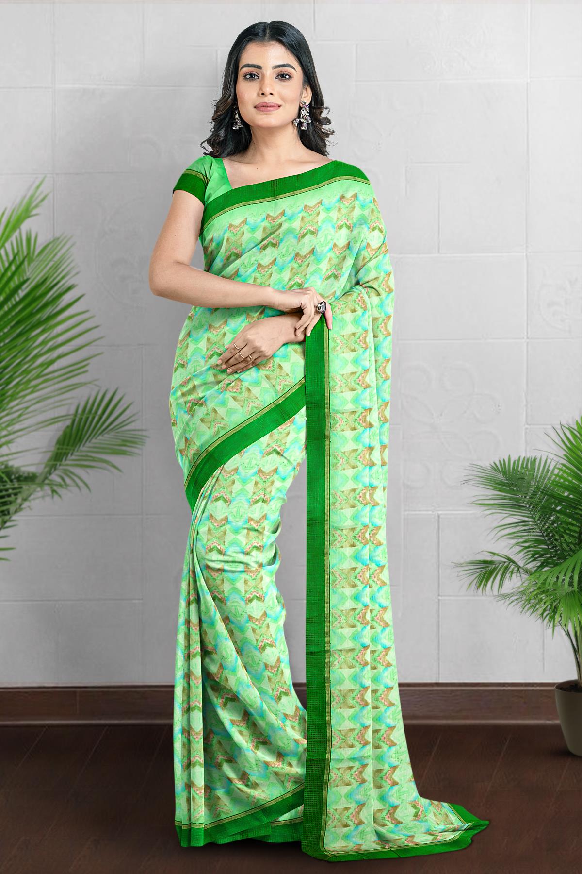 Shine Light Green Colour Kylie Silk Saree With Handloom Weaving - Mr & Mrs  Creation - 3965469