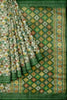 Latest Multi Digital Print Linen Saree With Contrast Border