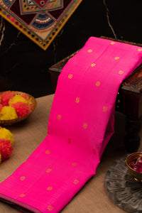 Varamahalakshmi Pink & Magenta Kancheepuram Buttis Saree