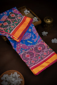 Mandir Multi-Colour & Maroon Patan Patola Ikat Saree