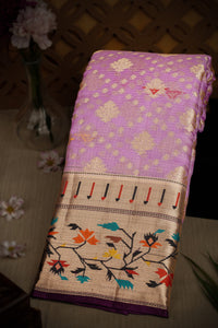Varamahalakshmi Lavender & Purple Fancy Buttis Saree
