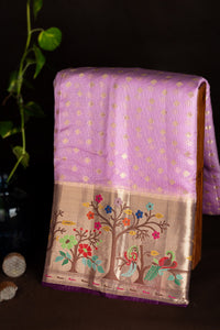 Mandir Lavender & Purple Fancy Buttis Saree
